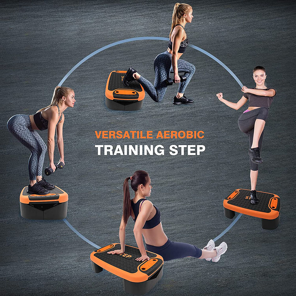 Piattaforma multifunzione Aerobic Stepper Fitness Step Board14