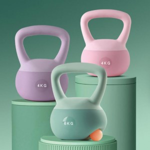 ใช้งานบ้าน PVC Soft Kettlebell เพื่อการฝึกความแข็งแกร่ง