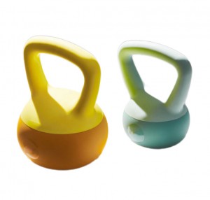 ใช้งานบ้าน PVC Soft Kettlebell เพื่อการฝึกความแข็งแกร่ง