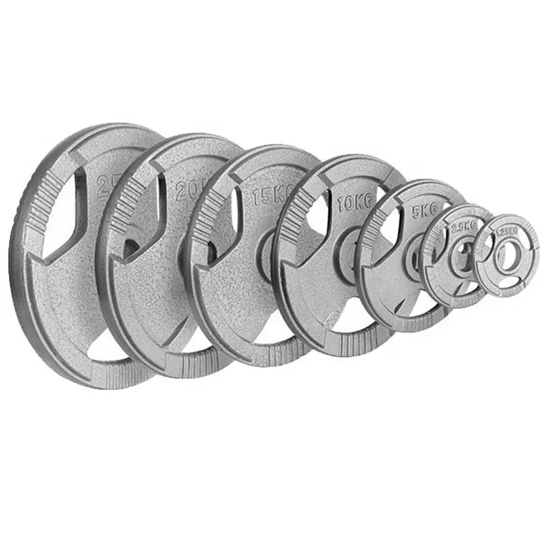 Revolutionizing Weightlifting: Olympic Gray Hammerton Cast Iron Weight Plates with 3 Handles