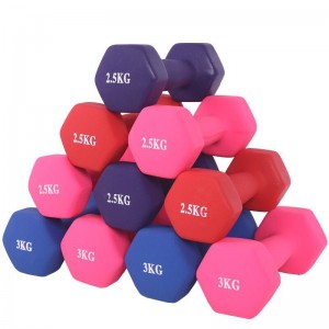 Hex Shape Neoprene Dumbbell and Vinyl Dipping Dumbbell