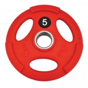 CPU Profession Weight Plates With Handle/ Weight Lifting Barbell Urethane Plate Gym PU Weight Plates